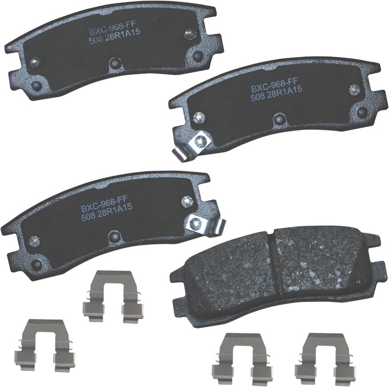 Bendix Premium SBC508 Rear Brake Pads for LeSabre,Park Avenue,Regal,Riviera,Allante,DeVille,Eldorado,Seville,Lumina,Monte Carlo,Aurora,Cutlass Supreme,Toronado,Pontiac Bonneville,Grand Prix,SC,SC1 - Image 1